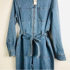 Express boiler denim jumpsuit